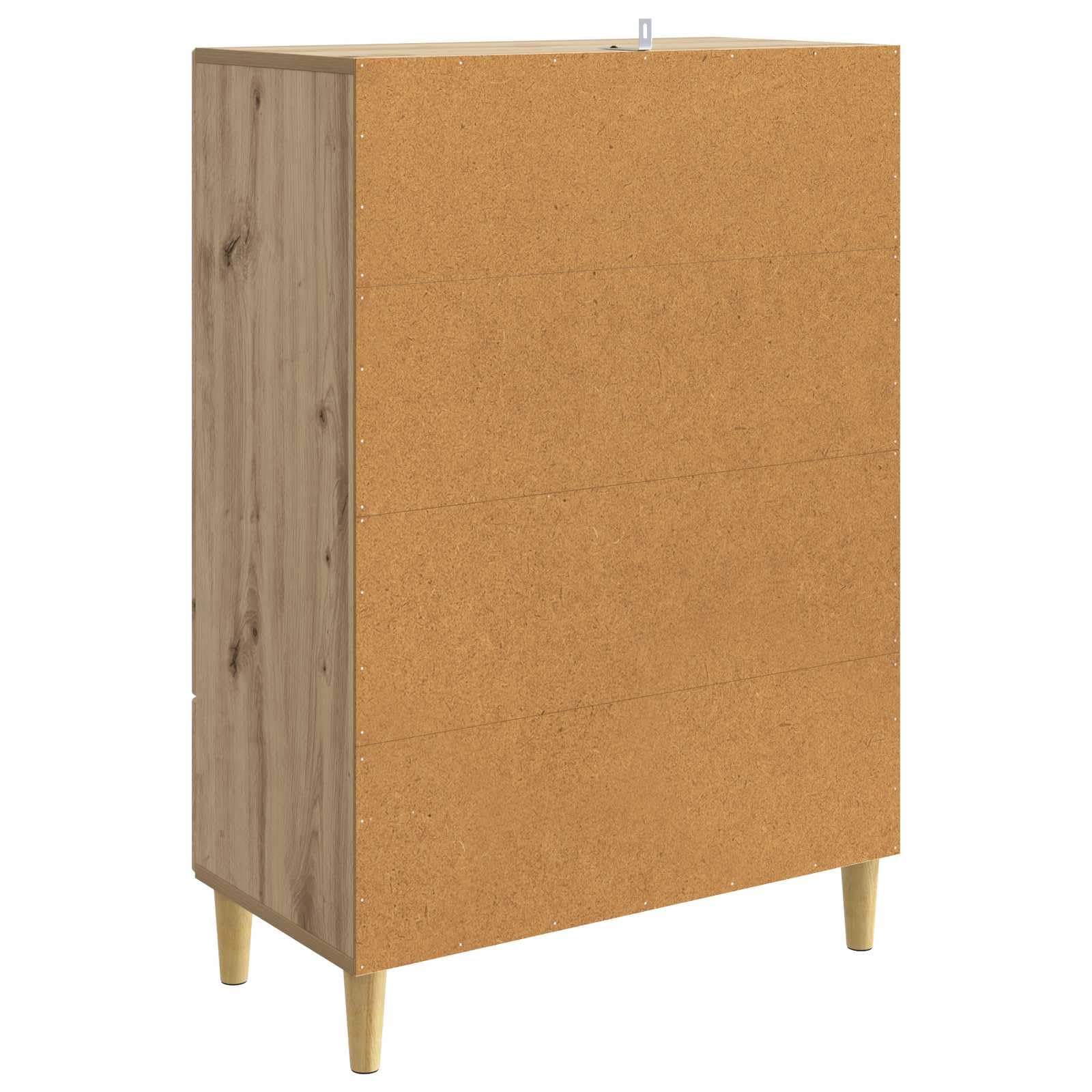 Madera de ingeniería para salón y comedor Roble artisan 66 x 34 5 x 95 cm | Aparador Roble Artisan 66x34,5x95 cm Madera Ingeniería Bufet con Puertas y Cajón para Comedor, Salón u Oficina