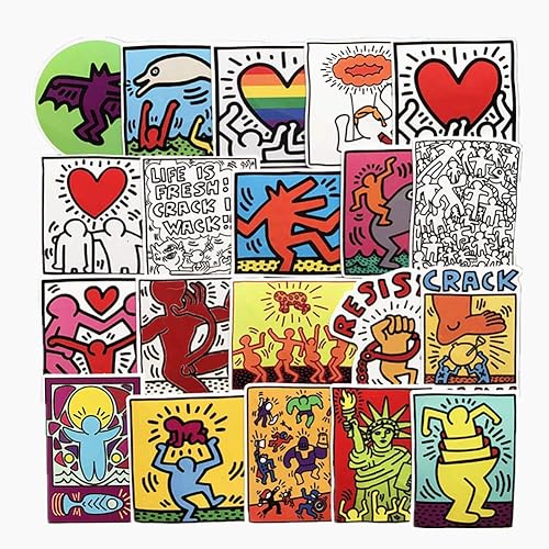 ジャション クラットブ Keith Haring 落書きアート ステッカー シール50枚