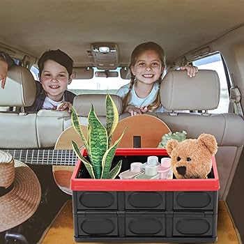 Amazon.com - Lidded Storage Bins 2 Pack 30L Collapsible