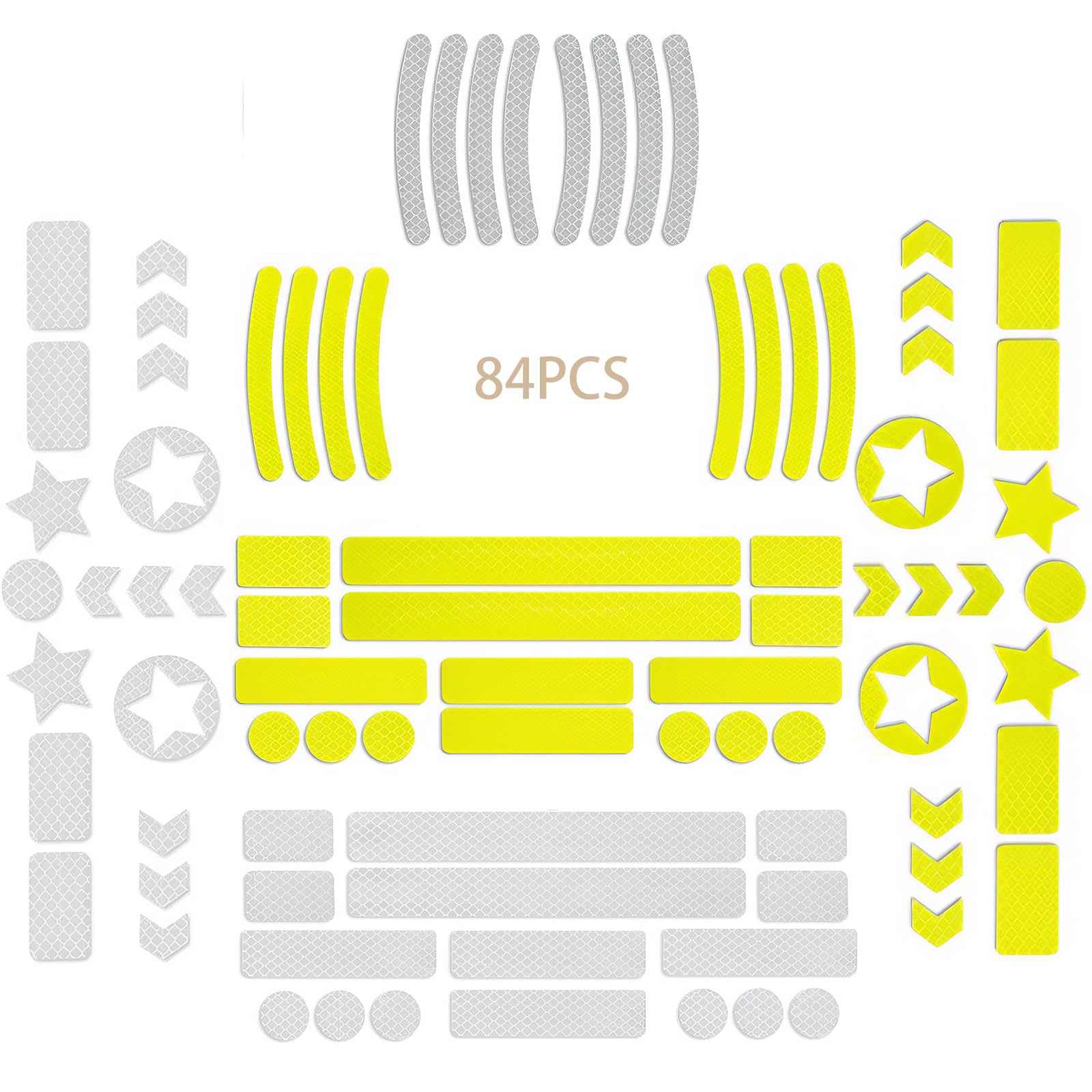 Adesivi Rifrangenti 3M Per Biciclette - Cerchi, Caschi, Zaini, Per Visibilità Notturna - Foto 5
