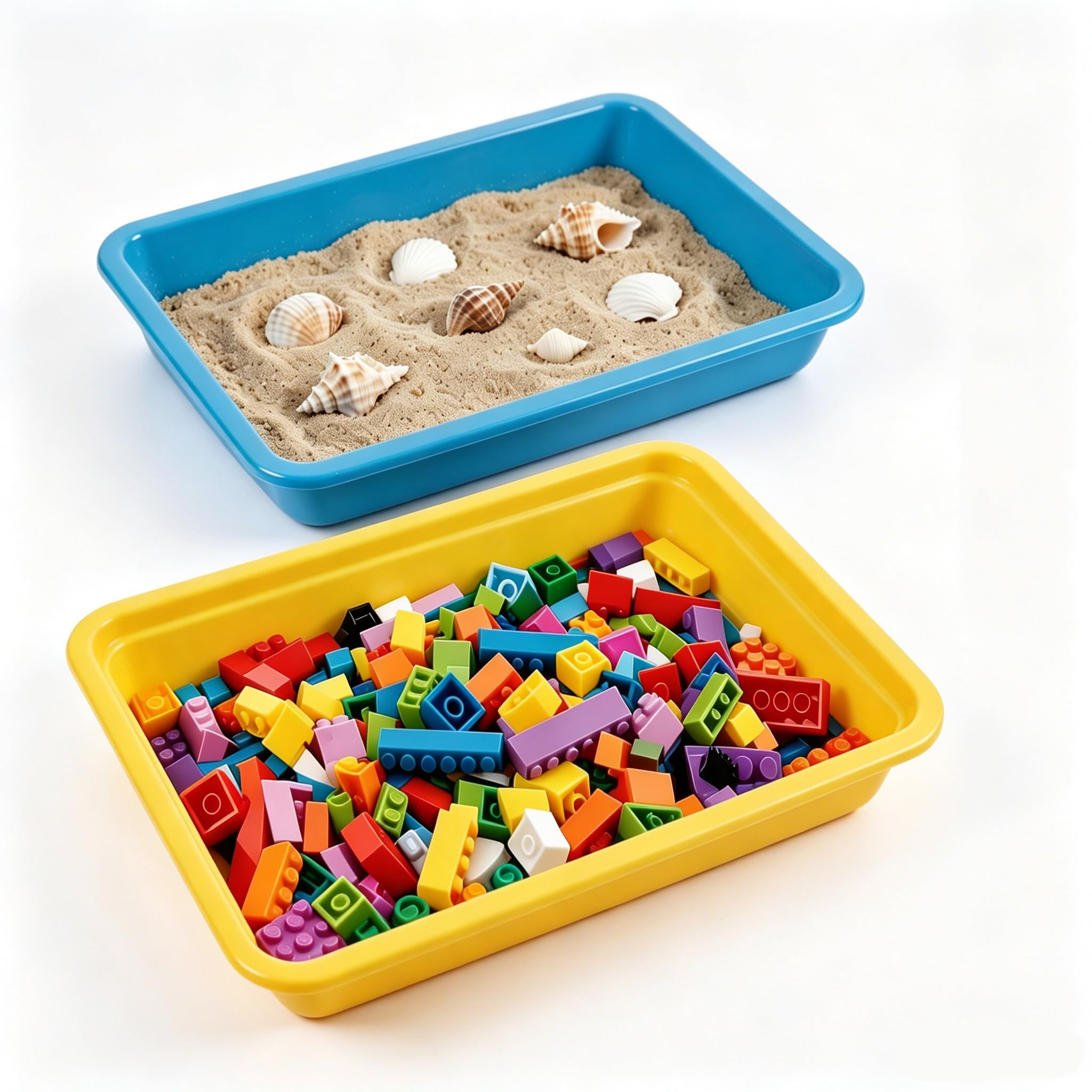 MAKTASM 20x Materialschalen Kunsttabletts 28 x 21 x 3cm für Malerei Basteln
