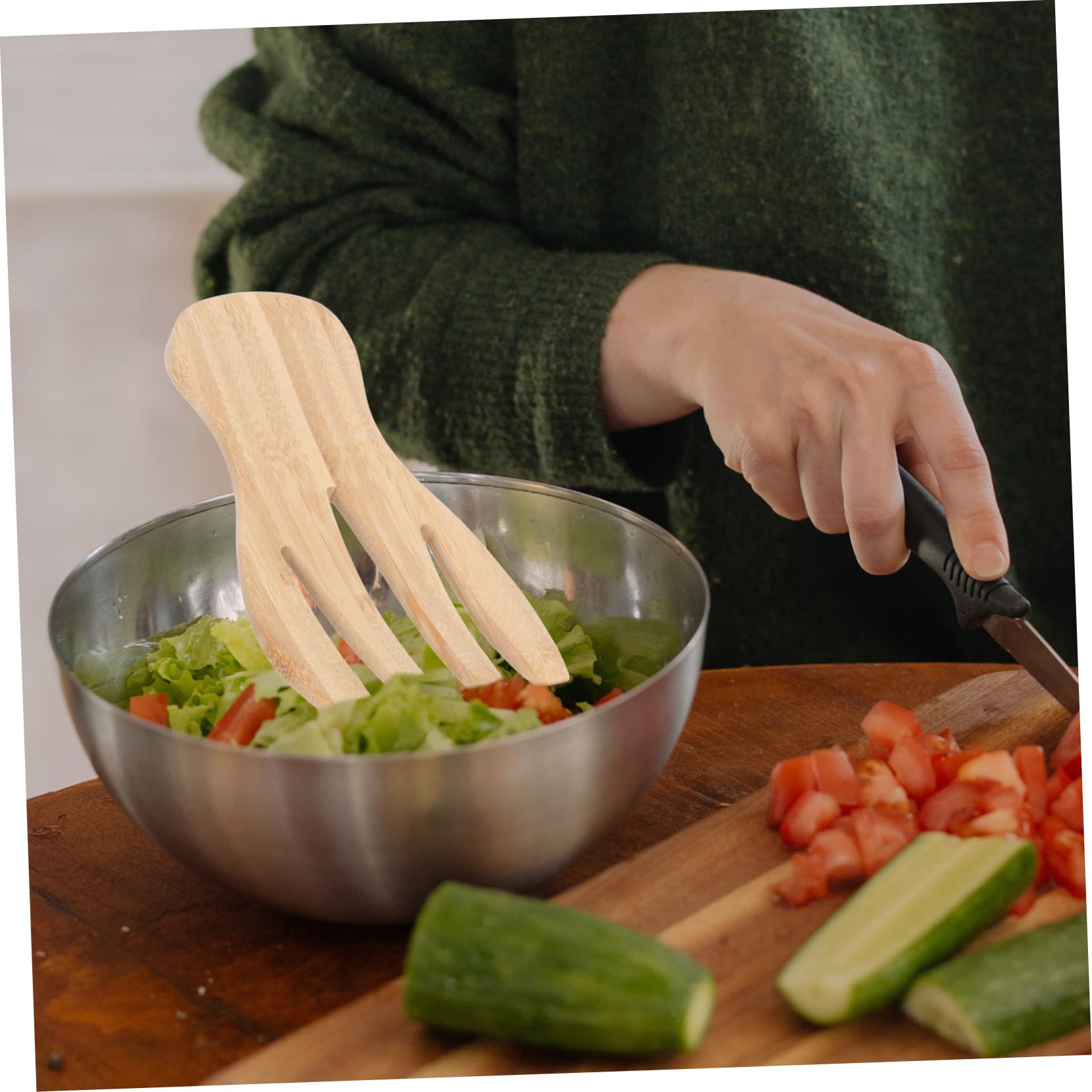 ABOOFAN 1pc Salad Hands Non Stick Kitchen Tool for Tossing Serving Easy to Clean Store Polished Surface Material Salad Supply for Home Chefs
