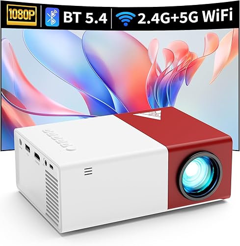 Mini proyector con proyectores portátiles Wifi compatible con 1080P 200 pulgadas Mini proyector de película HD, proyectores para exteriores