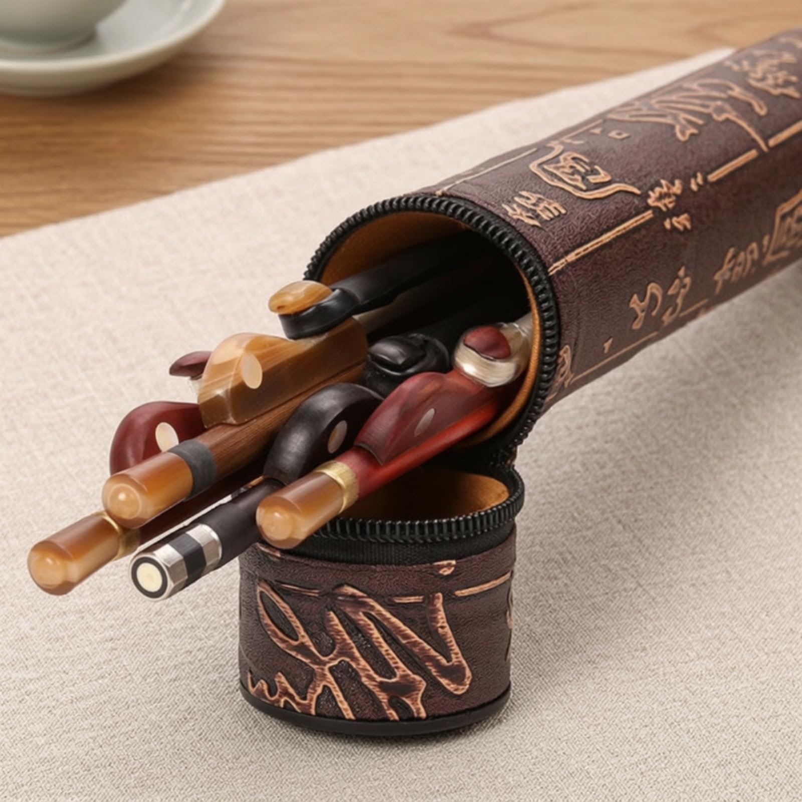Astuccio per Custodia Arco Violino Portatile Spalla Lunga Chiusura Lampo Protezione Antiurto Rivestimento Morbido Adatto a Musicisti Concerto Prove Viaggio