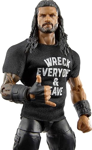 Miniatura 3 de WWE MATTEL Top Picks Elite Roman Reigns - Figura de acción de 6 pulgadas con articulación de lujo para posar y jugar, detalles realistas, equipo de
