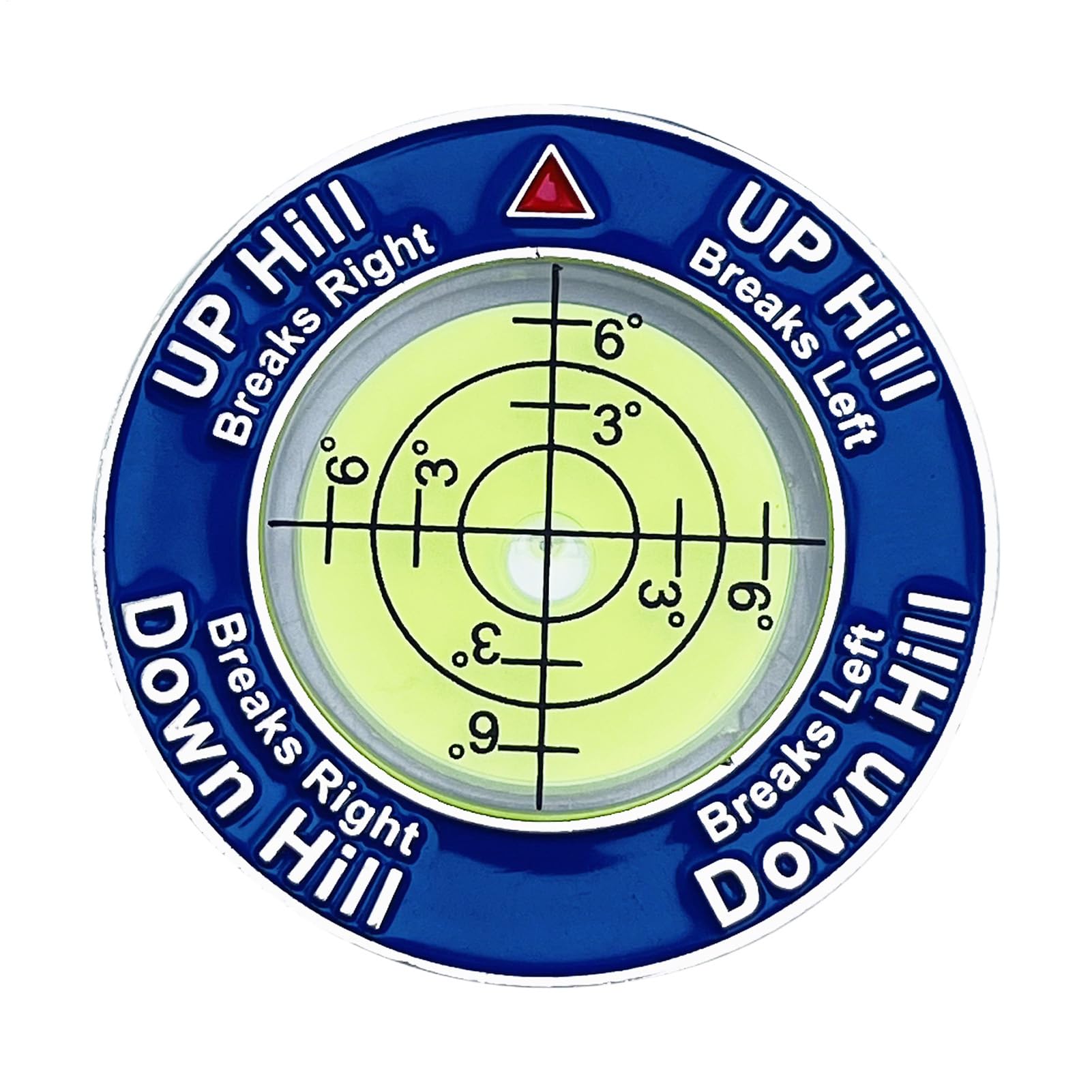Qfdiwr Golf Green Reader, Golf Level Tool, Golf Slope Reader, Golf Ball Marker Spirit Levels, Decorative Golf Ball Markers, Golf Ball Positioning Accessories