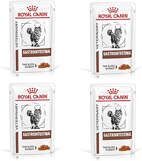 Royal Canin Veterinary Gastrointestinal | Pack of 4 | 4 x 12 x 85 g | Wet Food for Adult Cats | Fine Pieces in Sauce | For Resorption Disorders of the Intestine product image