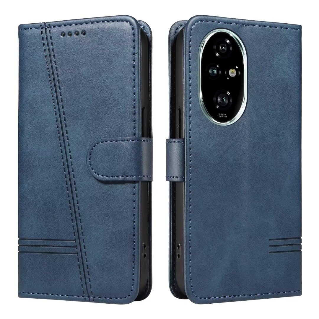Bnvdfre Case for Honor 200 Pro Case Flip Shockproof PU Leather with Card Slots Magnetic Kickstand Protective Wallet Phone Case Compatible with Honor 200 Pro