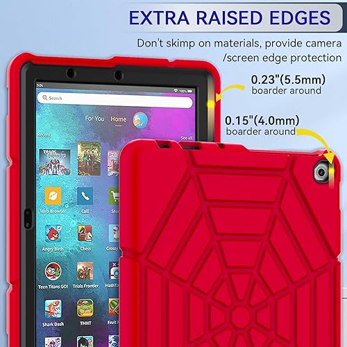 Miniatura 6 de Grifobes (para 1311 generación 20232021) Tablet 1010 Plus, Tablet 10 KidsKids Pro, 3 en 1, funda protectora resistente a prueba de golpes con