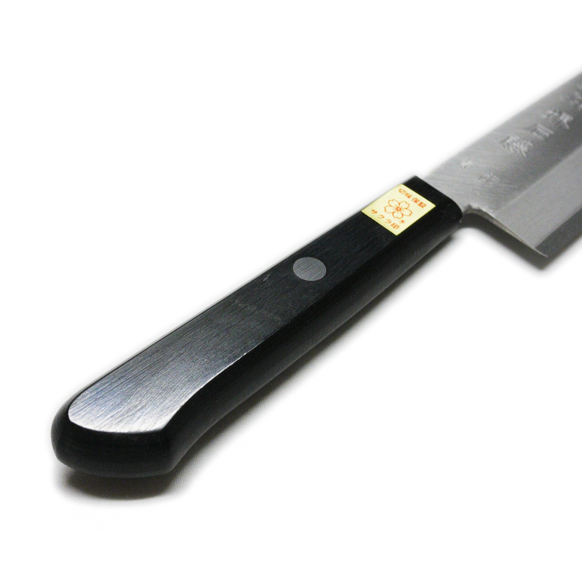 Amazon｜日本製 堺石藤 青鋼 割込 中三徳包丁 140mm 口金無し｜三徳