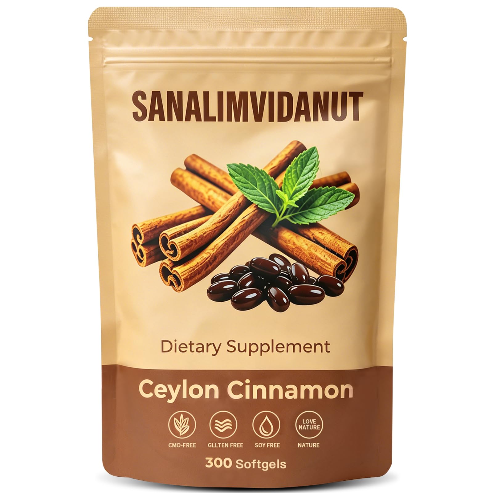 True Ceylon Cinnamon Capsules 300 Count