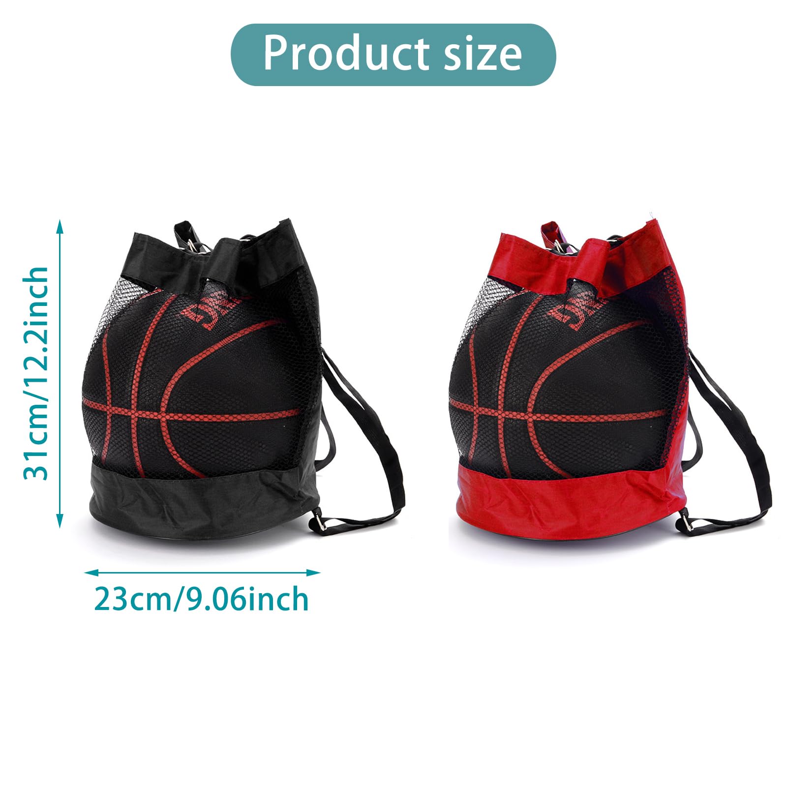 2 Stück Ballsack Mit Kordelzug – Faltbares Ballnetz Für Basketball, Volleyball & Fußball – 30,5 X 25,4 Cm, Für 1 Ball 2 Stück Ballsack Mit Kordelzug – Faltbares Ballnetz Für Basketball, Volleyball & Fußball – 30,5 X 25,4 Cm, Für 1 Ball