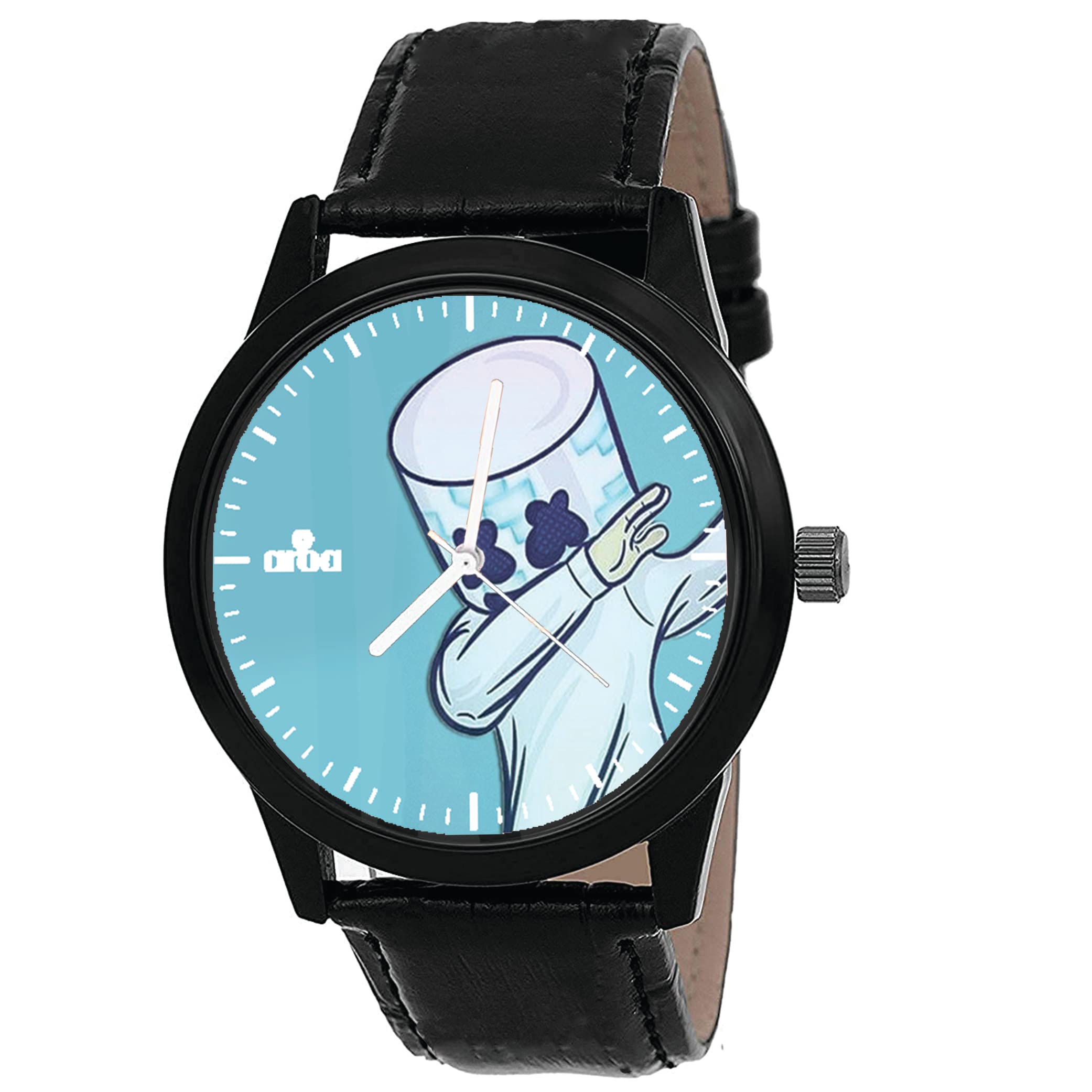 AROA Watch New Watch for Marshmello Dj in Blue Model : 526 Black Metal Type Analog Black Strap Watch Blue Dial for Men Stylish Watch for Boys (B0C4LGZVP2) Amazon Price History, Amazon Price Tracker