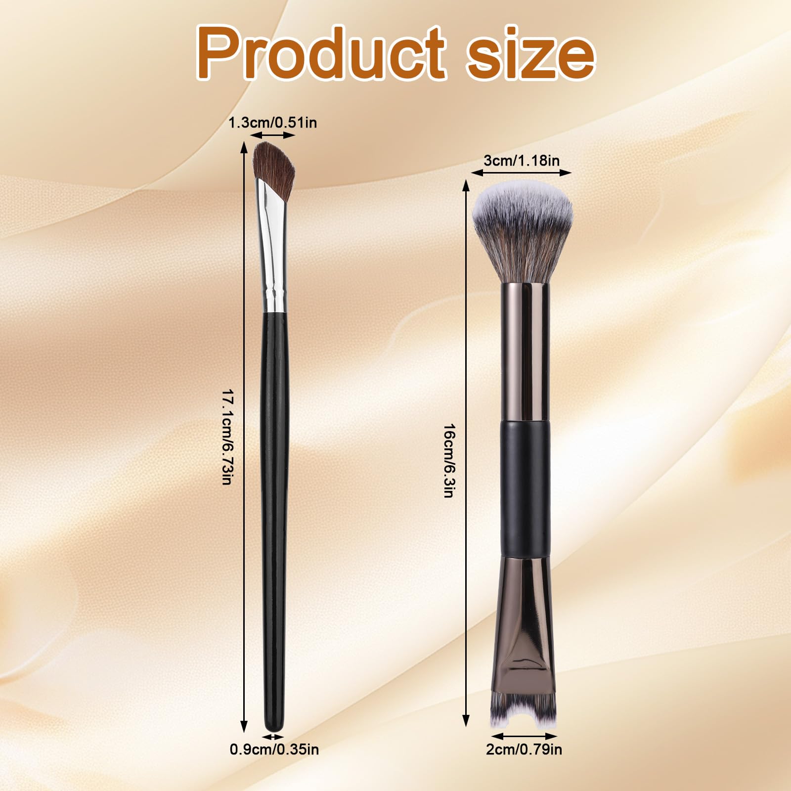 BOXOB 4pcs U-Shaped Fluffy & Angled Brush Set - Image 2