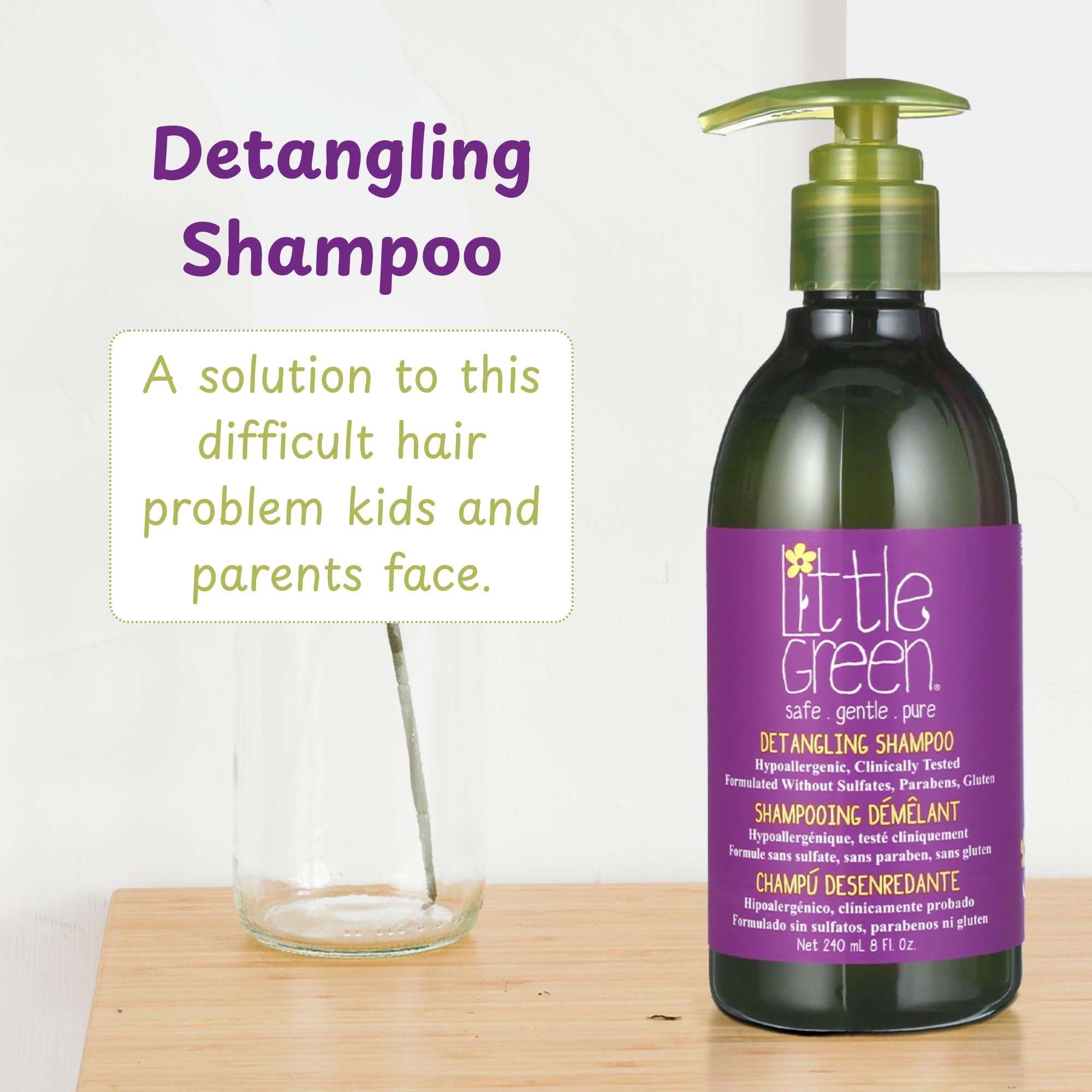Little Green Champú Desenredante 240 ml (Niños)