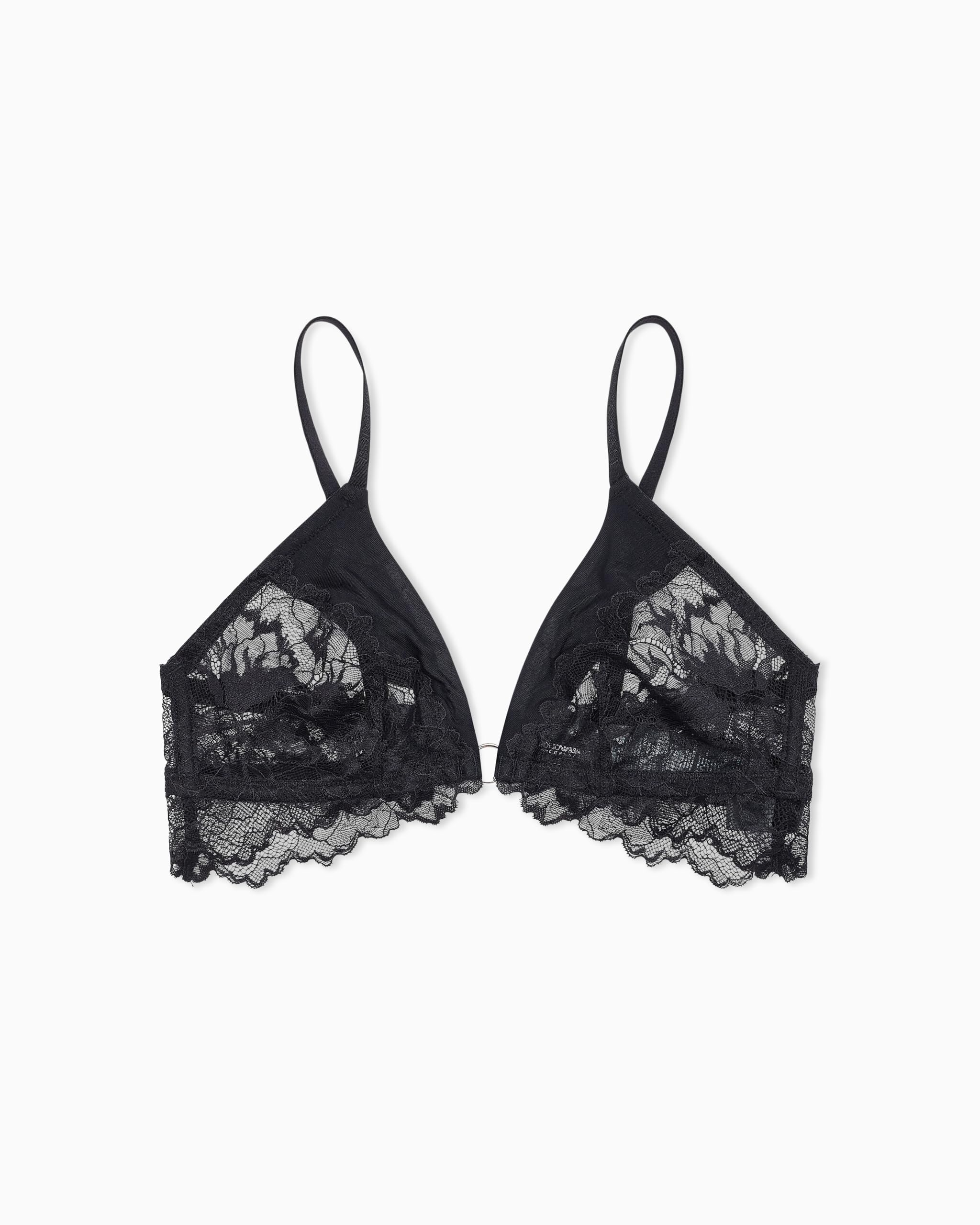 Emporio Armani Woman Eternal Lace Triangle Bra Black S
