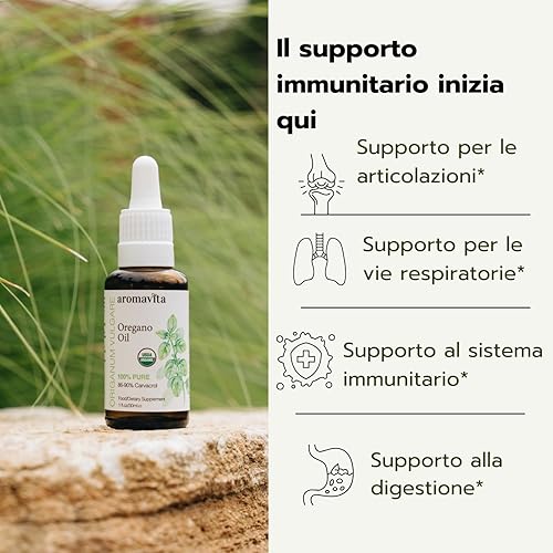 Miniatura 6 de Aromavita Aceite esencial de orégano 100 puro sin diluir sin OMG aceite de orégano griego orgánico extra fuerte más del 86 de suplemento nutricional