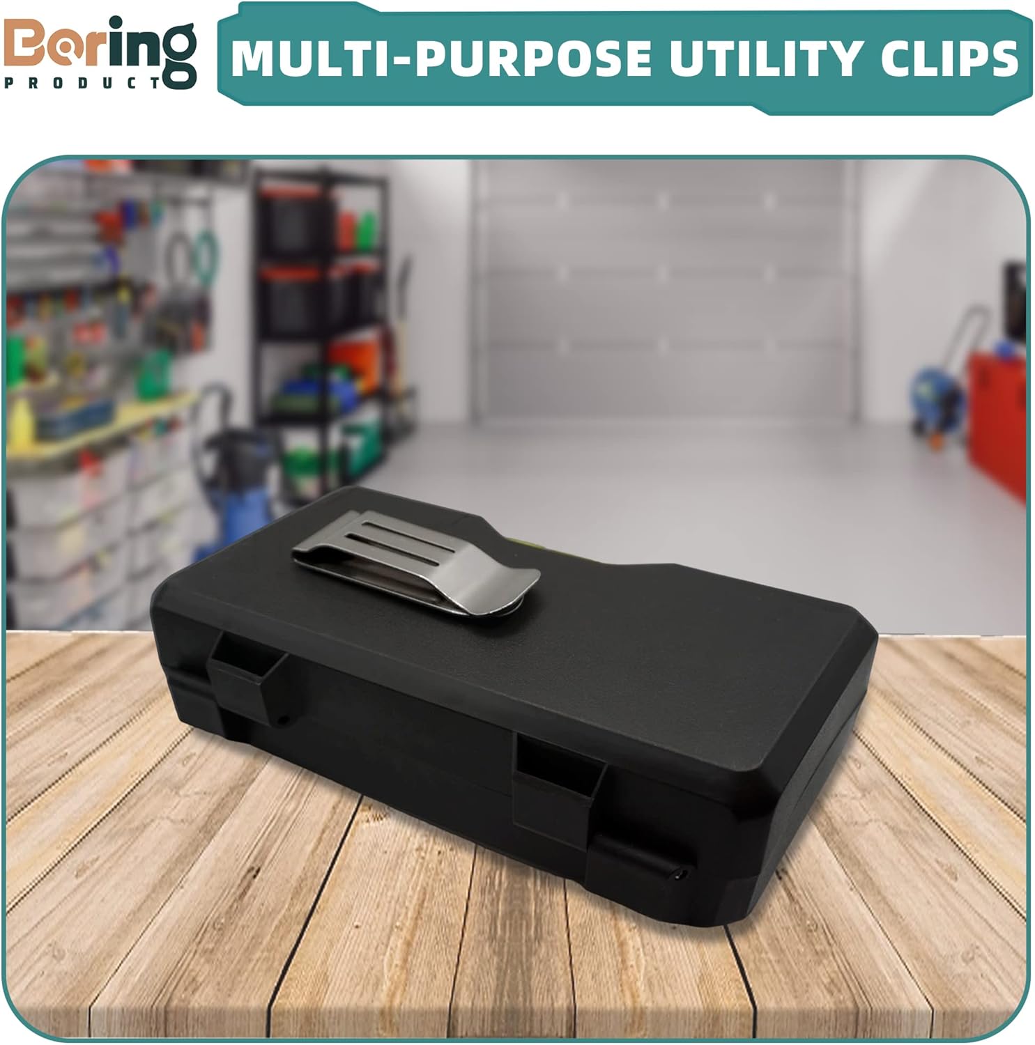 Extra Large Attachable Pocket Clip for Smartphones Tablet GPS Walkie-Talkie Hip Clip 2 Pack Phone Clip for Belt Holster Stainless Steel Adhesive - Image 8