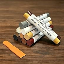 12 Colors Wood Repair Crayons, Wood Filler Touch Up Sticks