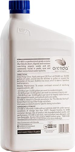 Miniatura 2 de Limpiador de agua enzimático Orenda CV-600 1-QT.