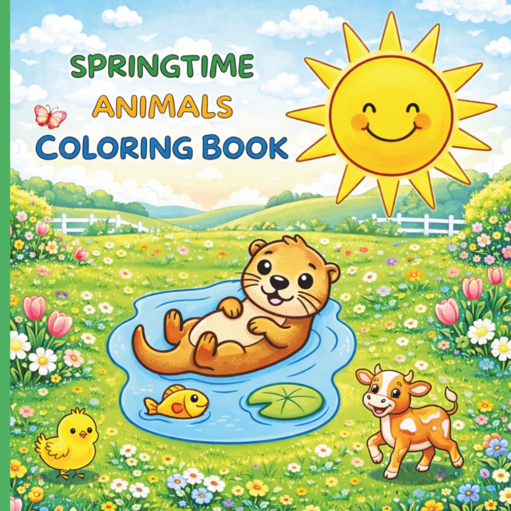 Springtime Animals Coloring Book (Seasonal Friends Coloring Book)