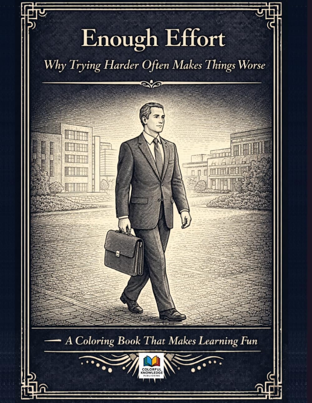 Enough Effort: Why Trying Harder Often Makes Things Worse: A Coloring Book That Makes Learning Fun