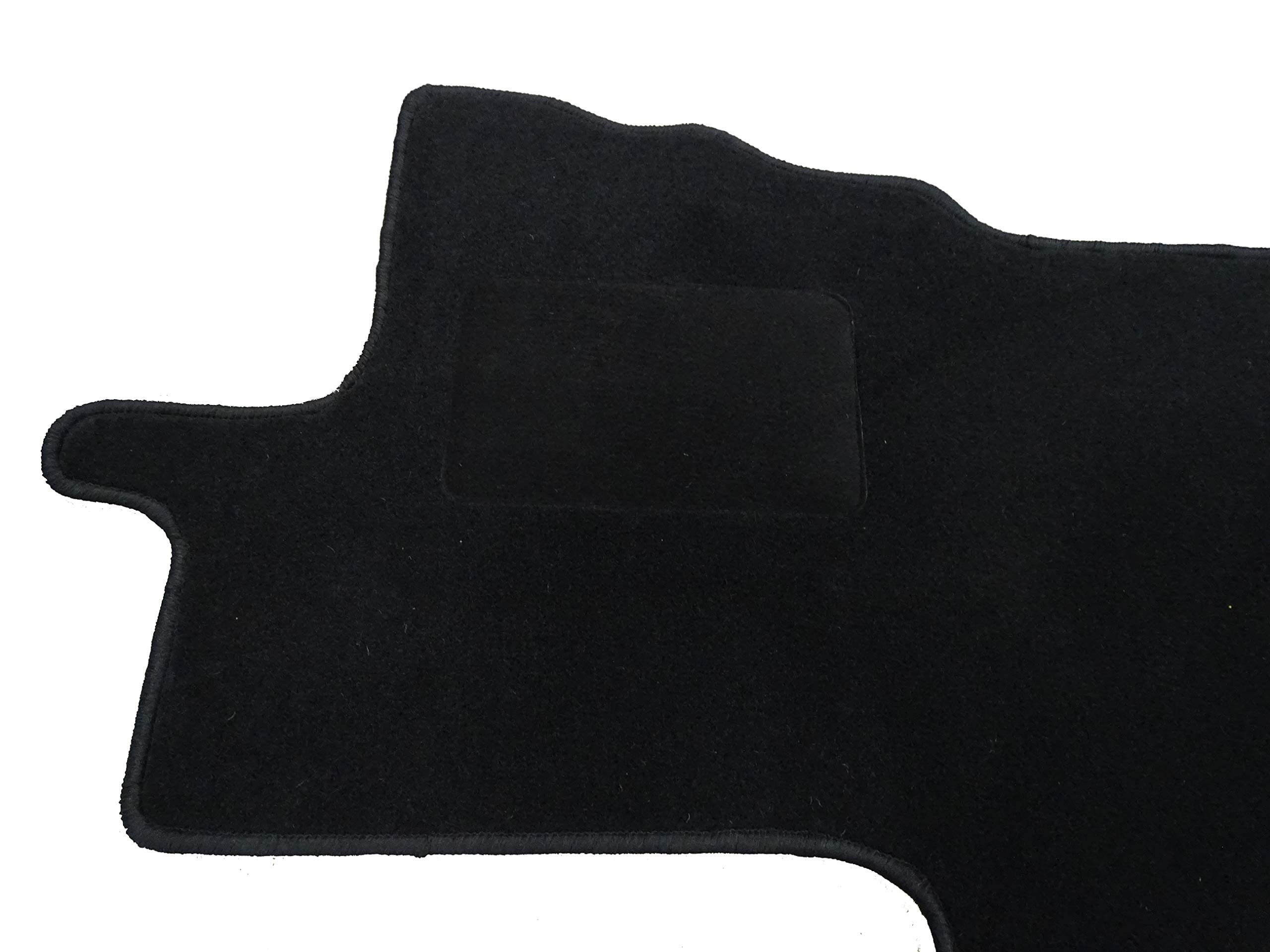 Automatte Autoteppich kompatibel mit Ducato Jumper II Boxer II 250 seit Bj. 2006 Tuftvelours Capri schwarz 1615-CT-S (schwarz, Fahrerhausteppich mit 2 Einstiegsmatten)