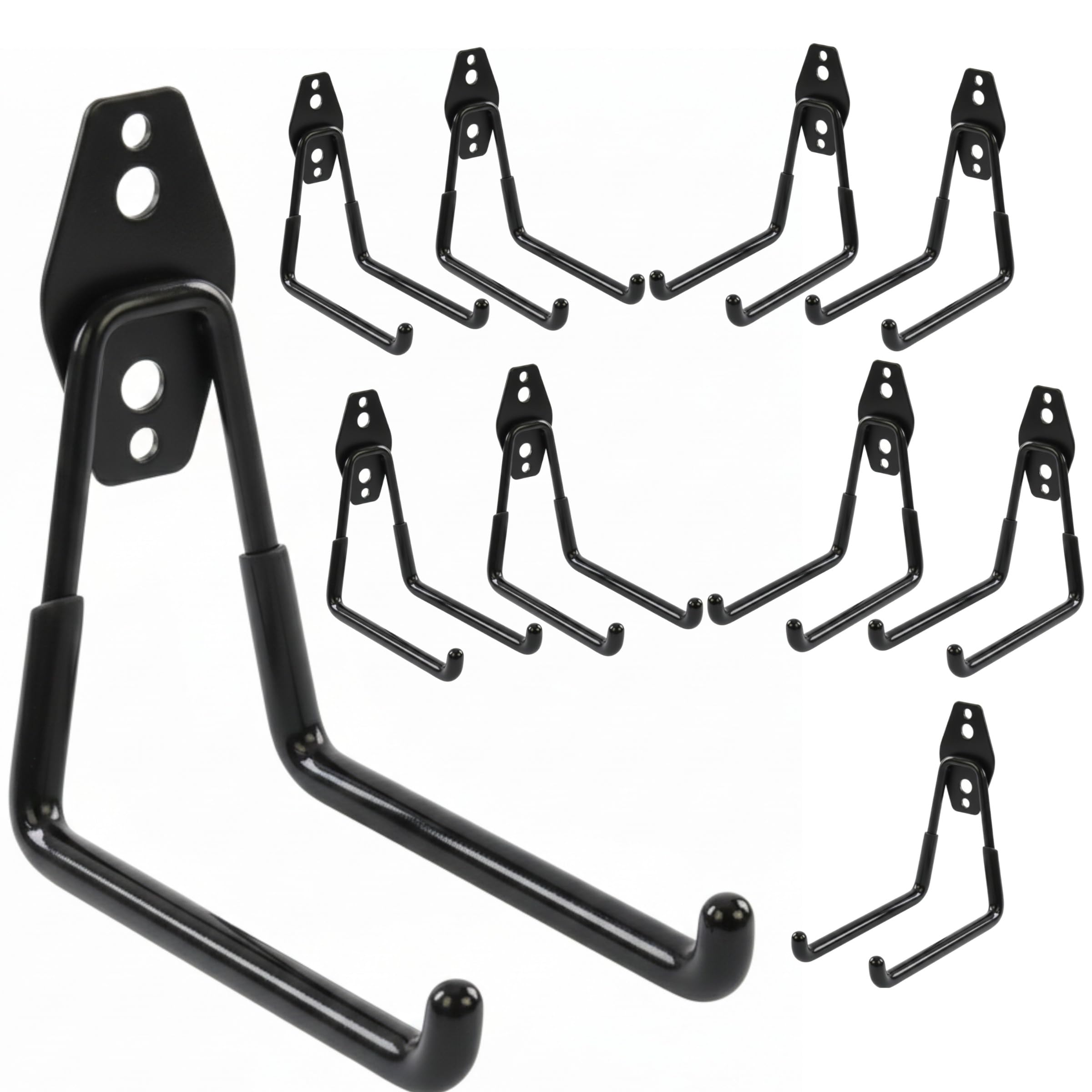 Crochets muraux pour outils de garage afin de libérer l'espace au sol