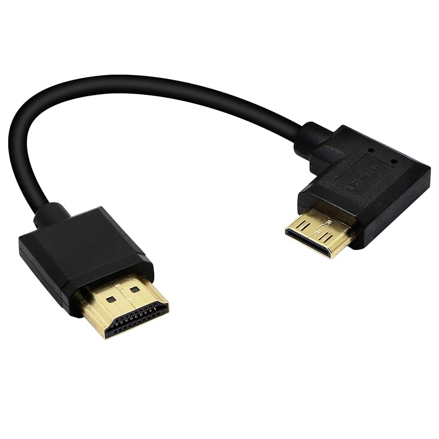 その他 Mini to HDMI Amazon.com: 15CM Mini HDMI to HDMI Short Cable, 90 Degree