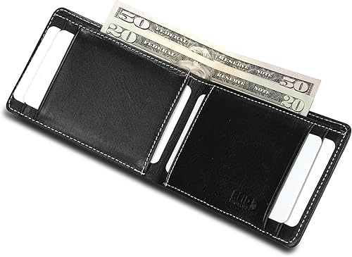 KONACK Cartera ultra delgada para hombre ISTANBUL Carbon Black, Negro, Negro - Anaranjado, MarrĂłn, azul Ăndigo, Bronceado KONACK Cartera ultra delgada para hombre ISTANBUL Carbon Black, Negro, Negro - Anaranjado, MarrĂłn, azul Ăndigo, Bronceado