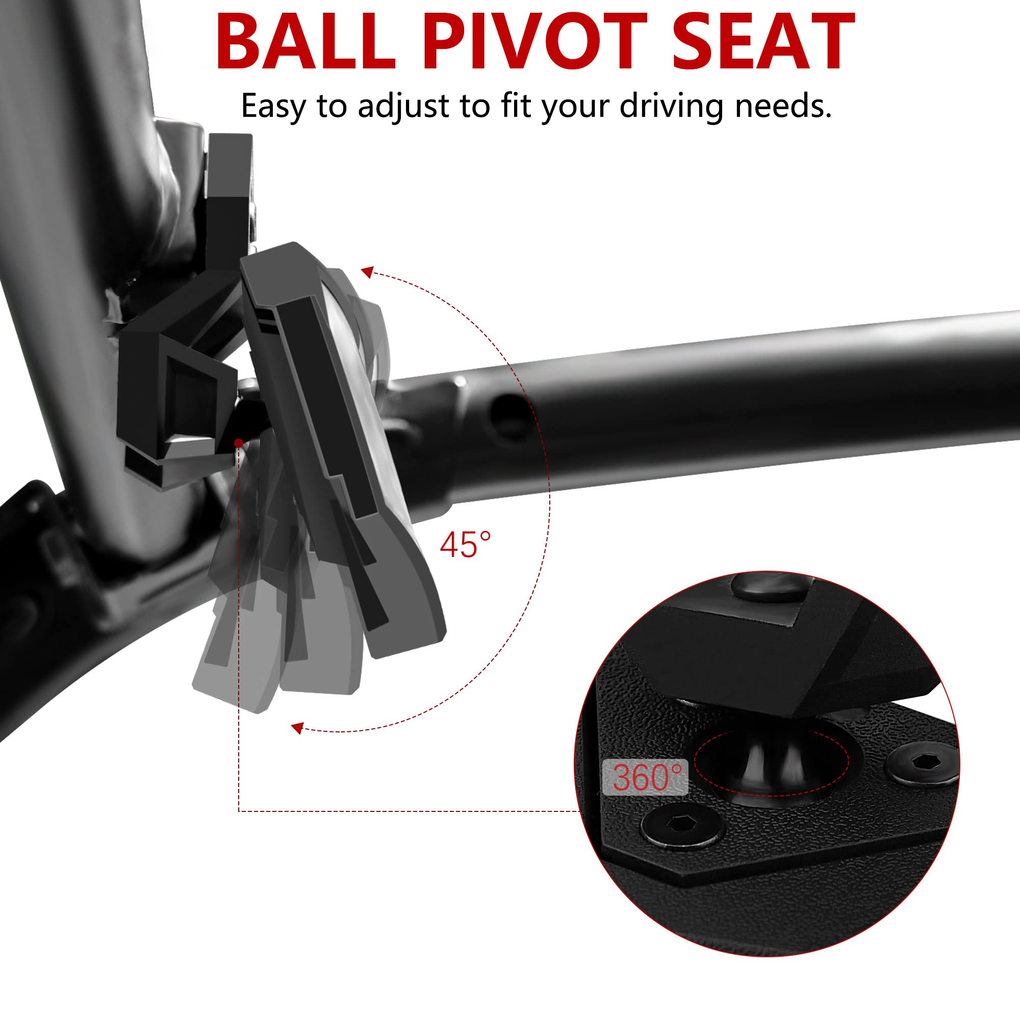 RZR PRO XP Rétroviseur central compatible avec 2020 2021 2022 2023 2024 2025 Polaris RZR PRO XP/4 RZR Turbo R/4#2883763 Rétroviseur convexe haute définition pour course UTV