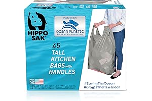 Hippo Sak: Embrace Sustainability with Tall Kitchen Garbage Bags Crafted from Ocean-Bound Plastic