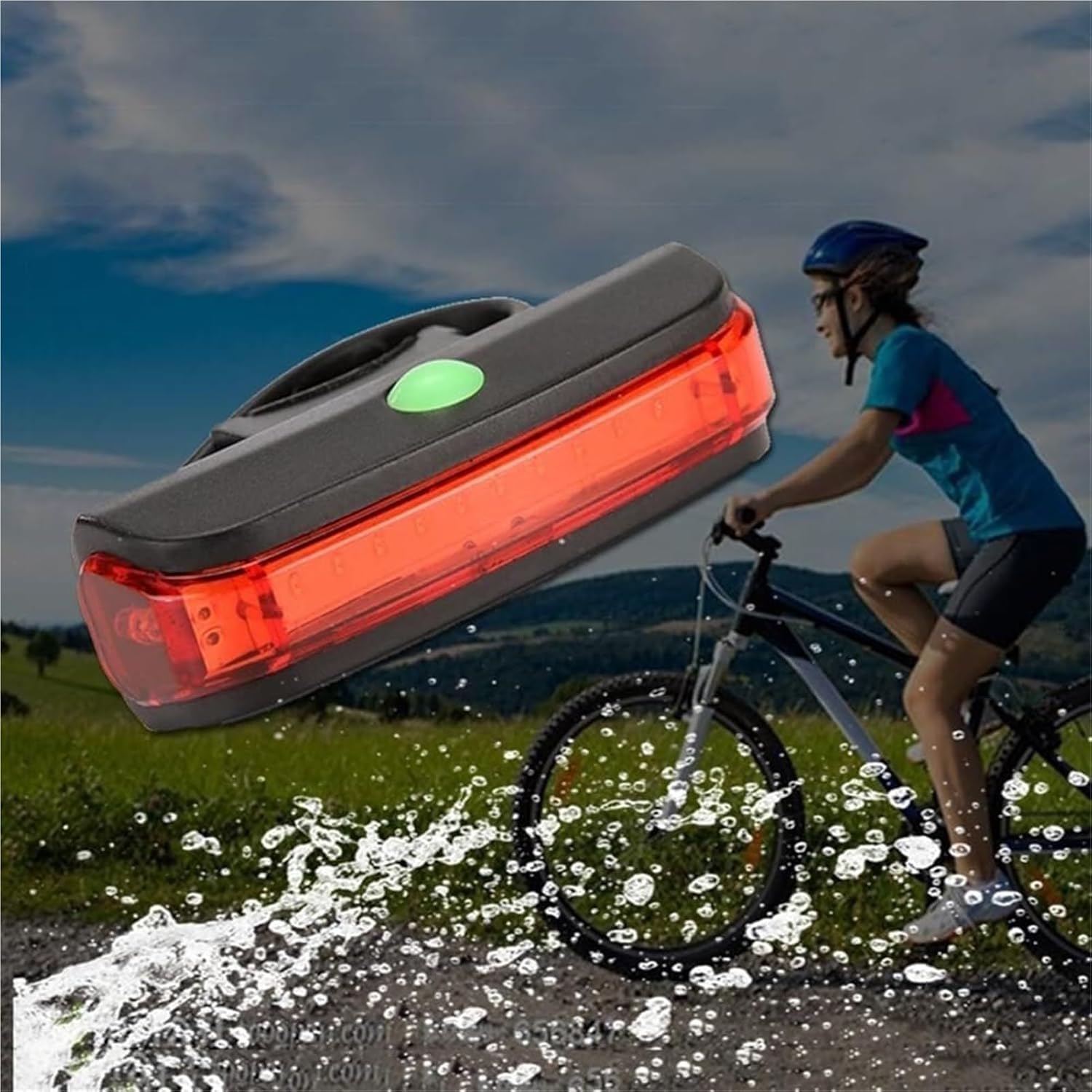 Bicycle Taillights USB Charging Highway Mountain Bike Night Riding Warning Lights Safety Equipment