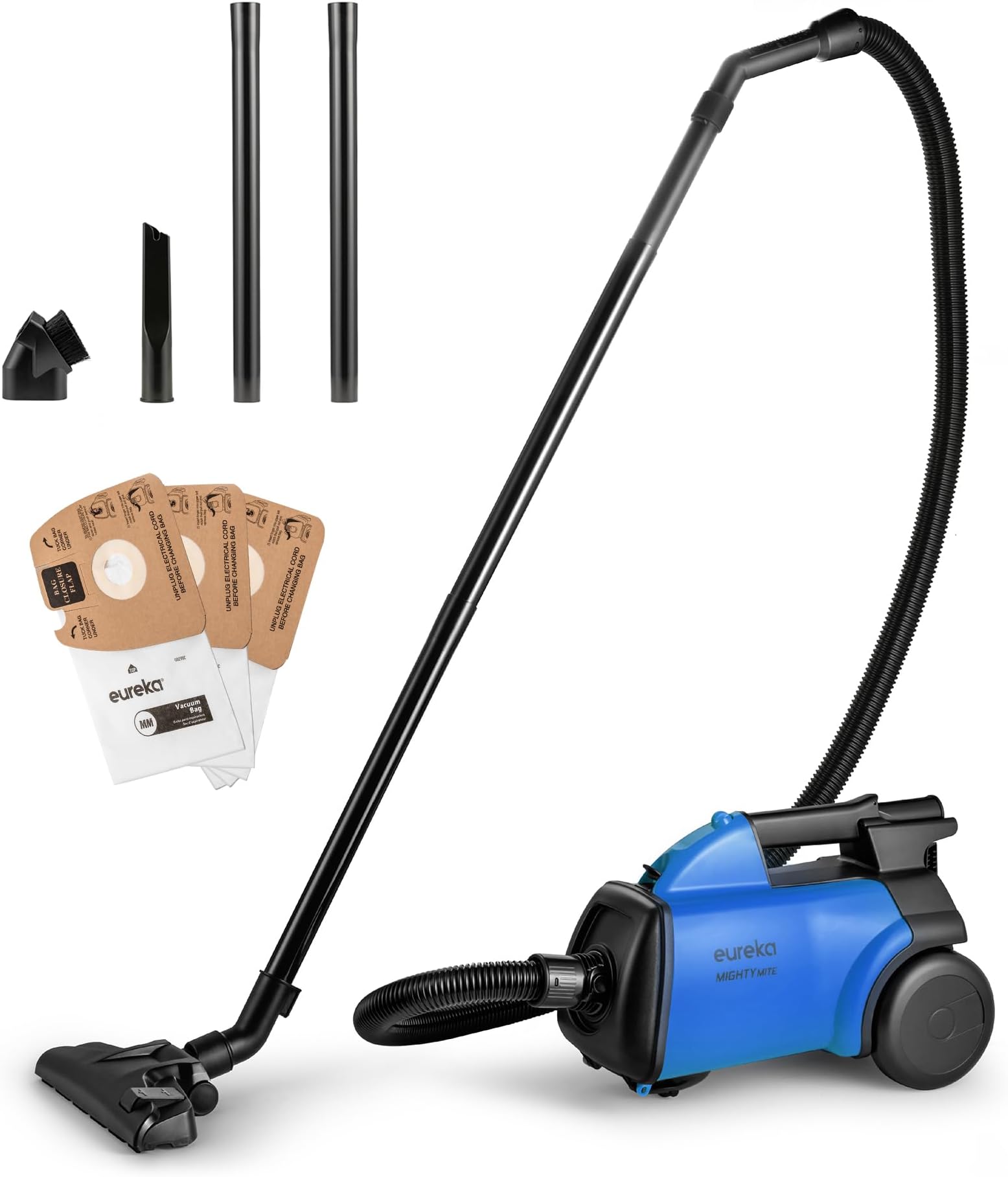 Bagged Canister Vacuum Cleaner, 3670H w/ 2bags, 3670h-blue