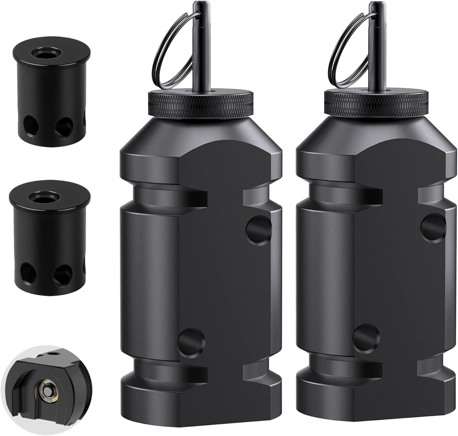 2 Pack Perimeter Trip Alarm-12 Gauge Camping Trip Wire Alarm Device for Outdoor and Property Safety/Bear Deterrent (Black)