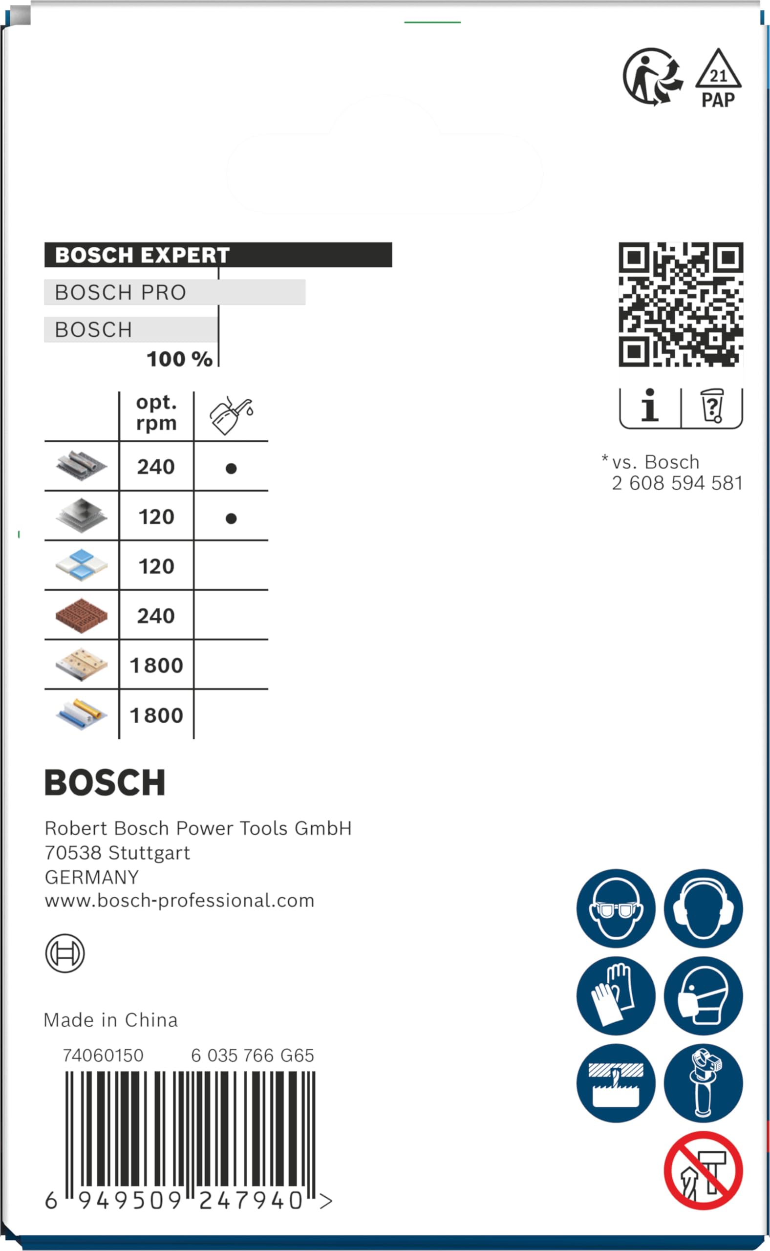 Bosch 1x Sierra de corona EXPERT Multi Material Power Change Plus (para Madera con metal, Ladrillo, Ø 73 mm, Professional Accesorios Taladro)
