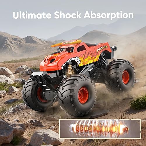 Miniatura 5 de Camión monstruo impermeable 116, auto anfibio a control remoto, todo terreno, todoterreno, camioneta 4WD RC Cars, juguetes para niños y niñas de 8,