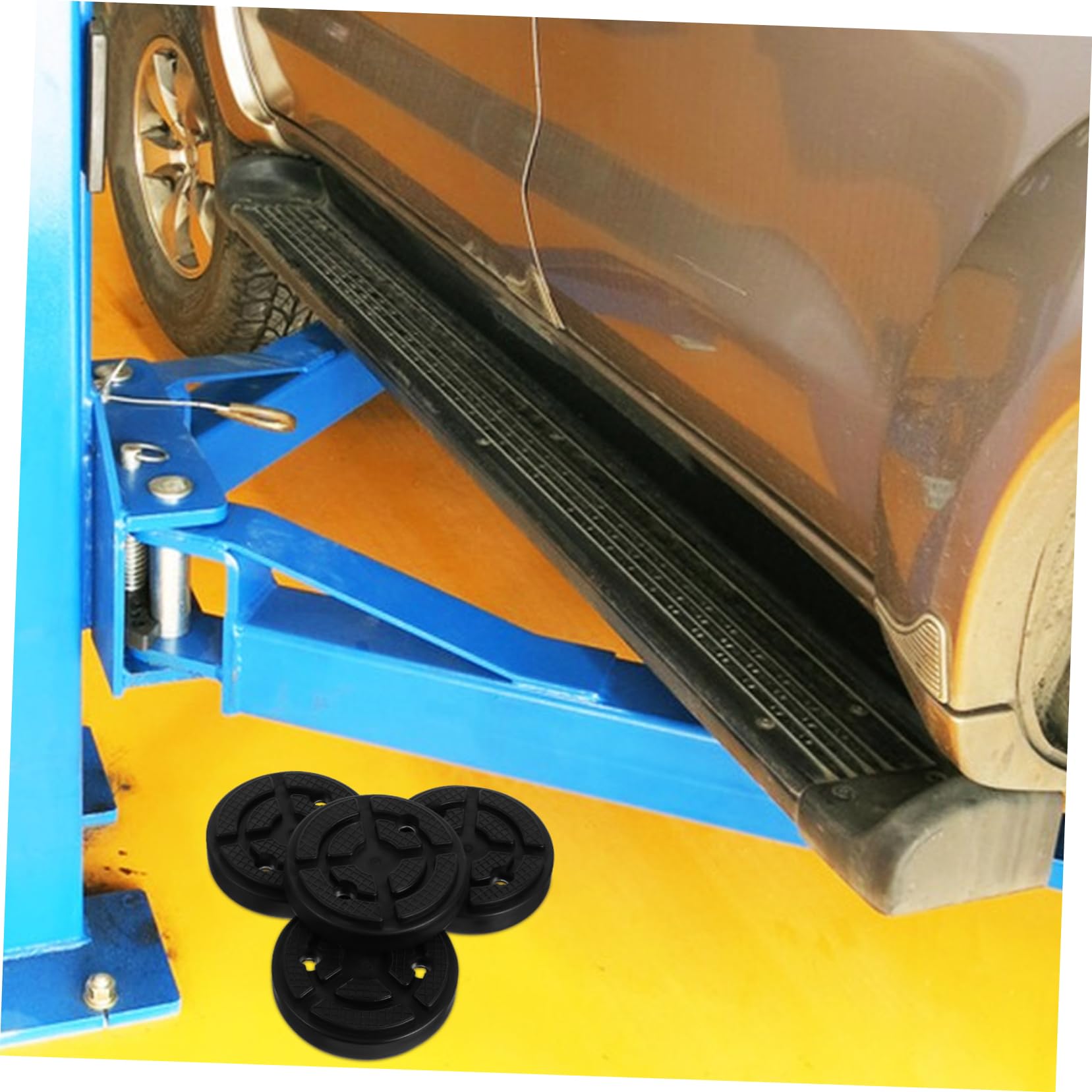 4 Stück Gummi Hebebühnenauflagen für Zwei Säulen Autolift
