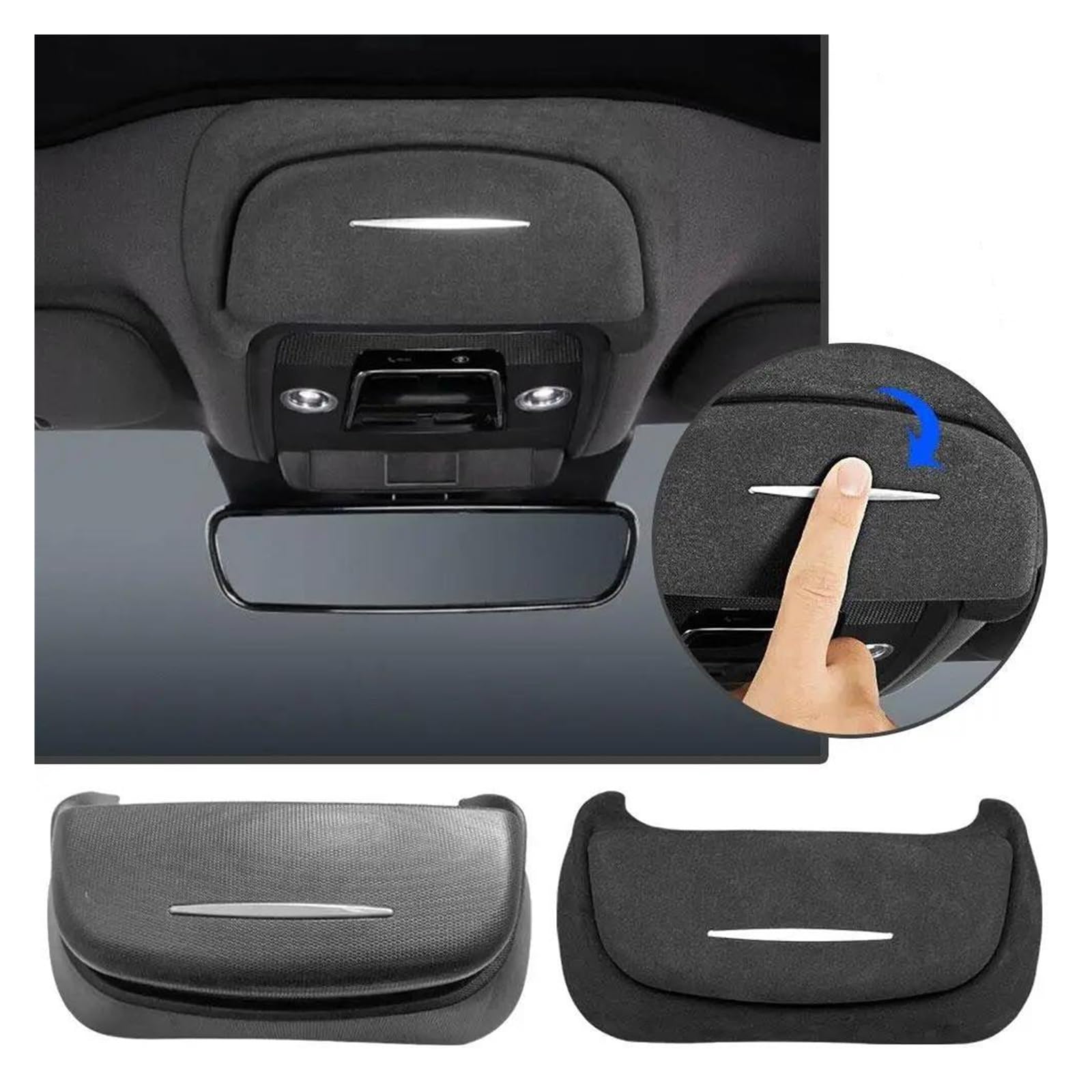 Sonnenbrillenhalter FÜR BYD FÜR Seal Sonnenbrillen Aufbewahrungsbox Auto Brillenetui Deckenhalter Organizer Innenzubehör Brillenhalter Auto Visier(ABS)