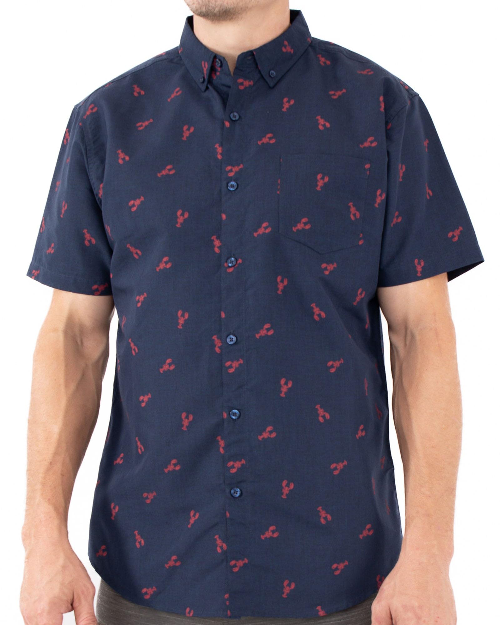 Men’s Short Sleeve Button Down Novelty Print Shirts – Casual Collared Summer Vacation Shirts for Men – Big & Tall Sizes S–4XL