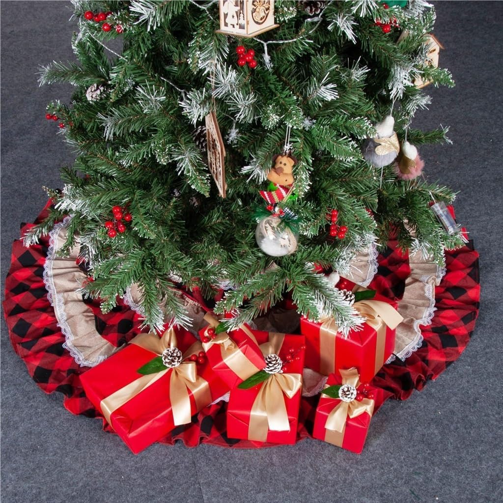 Tree Skirt Christmas Christmas Tree Skirt Christmas Plaid Tree Skirt Christmas Tree Skirt Plush Sequin Snowflake Tree Skirt Christmas Skirt Tree
