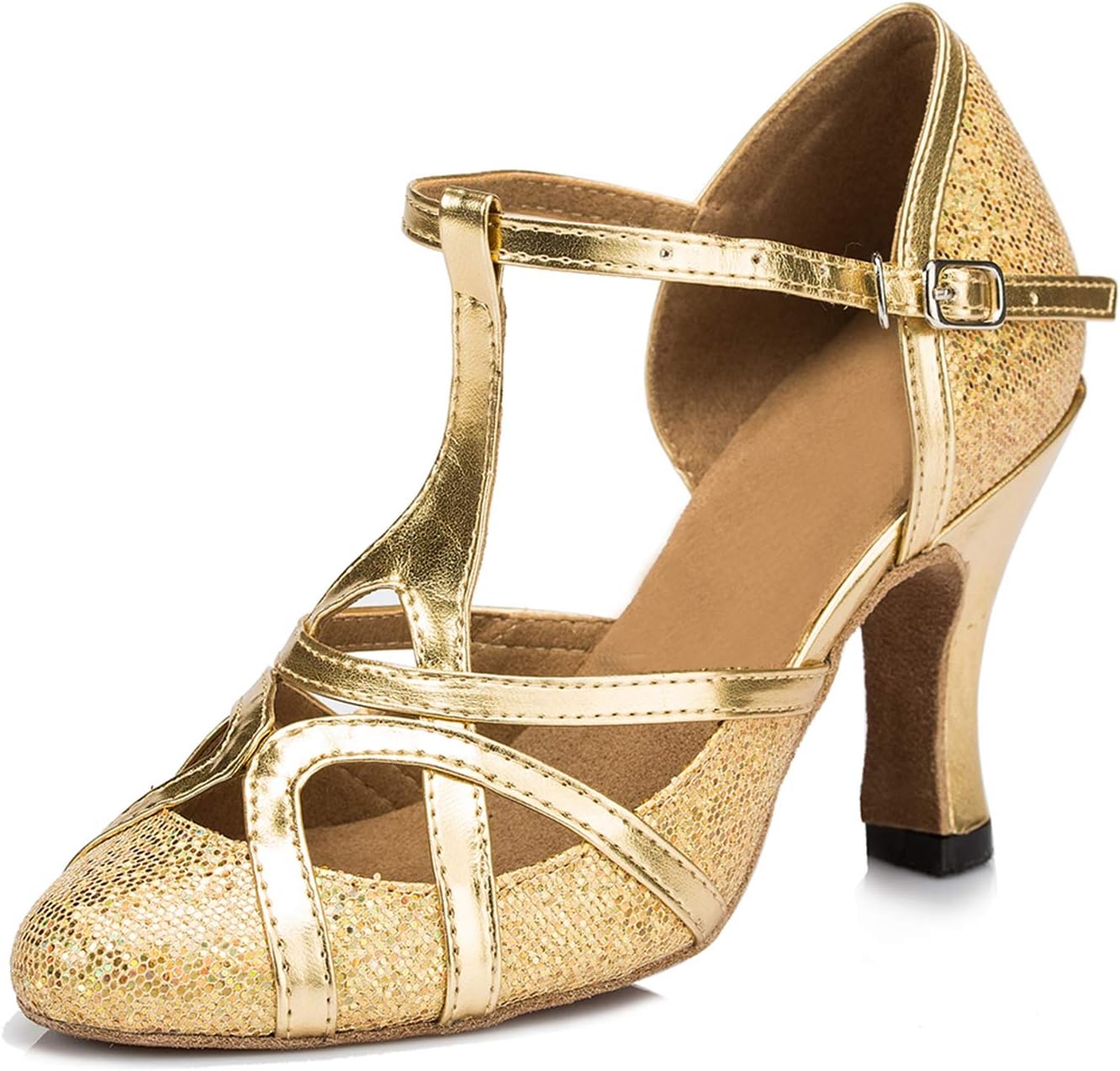 Qj6133 Gold 8cm Heel