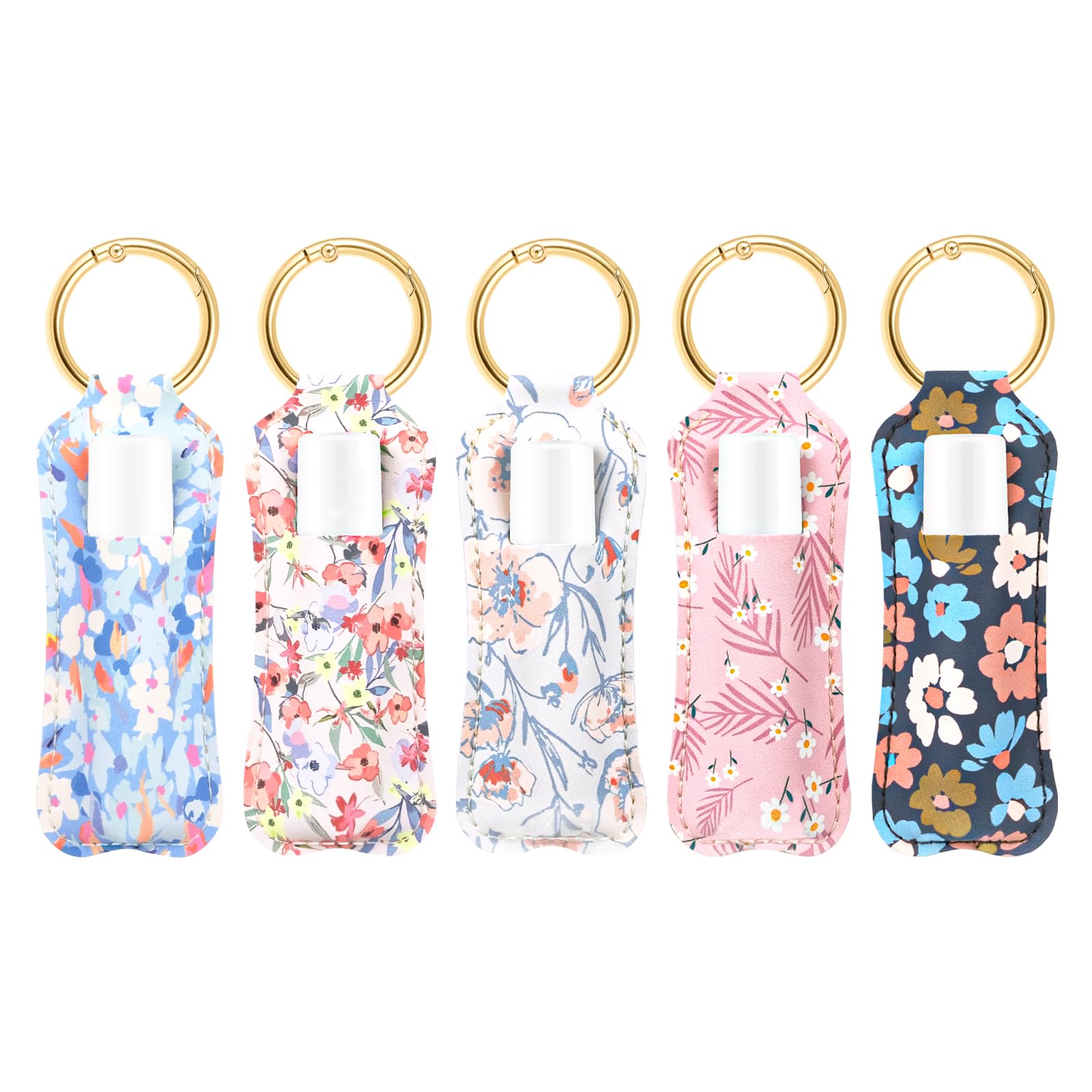 HEYSKAY Chapstick Holder Key Chain Lipstick Holder Lip Balm Holder Keychain