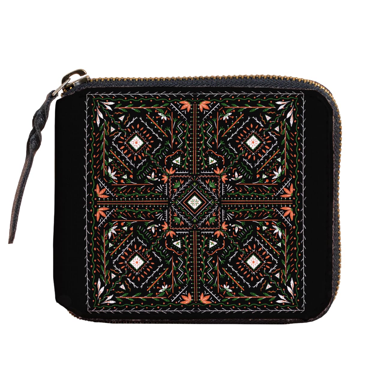 Wallet for Women | Compact Vegan Leather Ladies Purse, Slim and Easy to Fit in Pocket with Card Slots, Cash & Coin Pocket | Small Bi-Fold Zip Wallets for Woman | Cosmic Threads