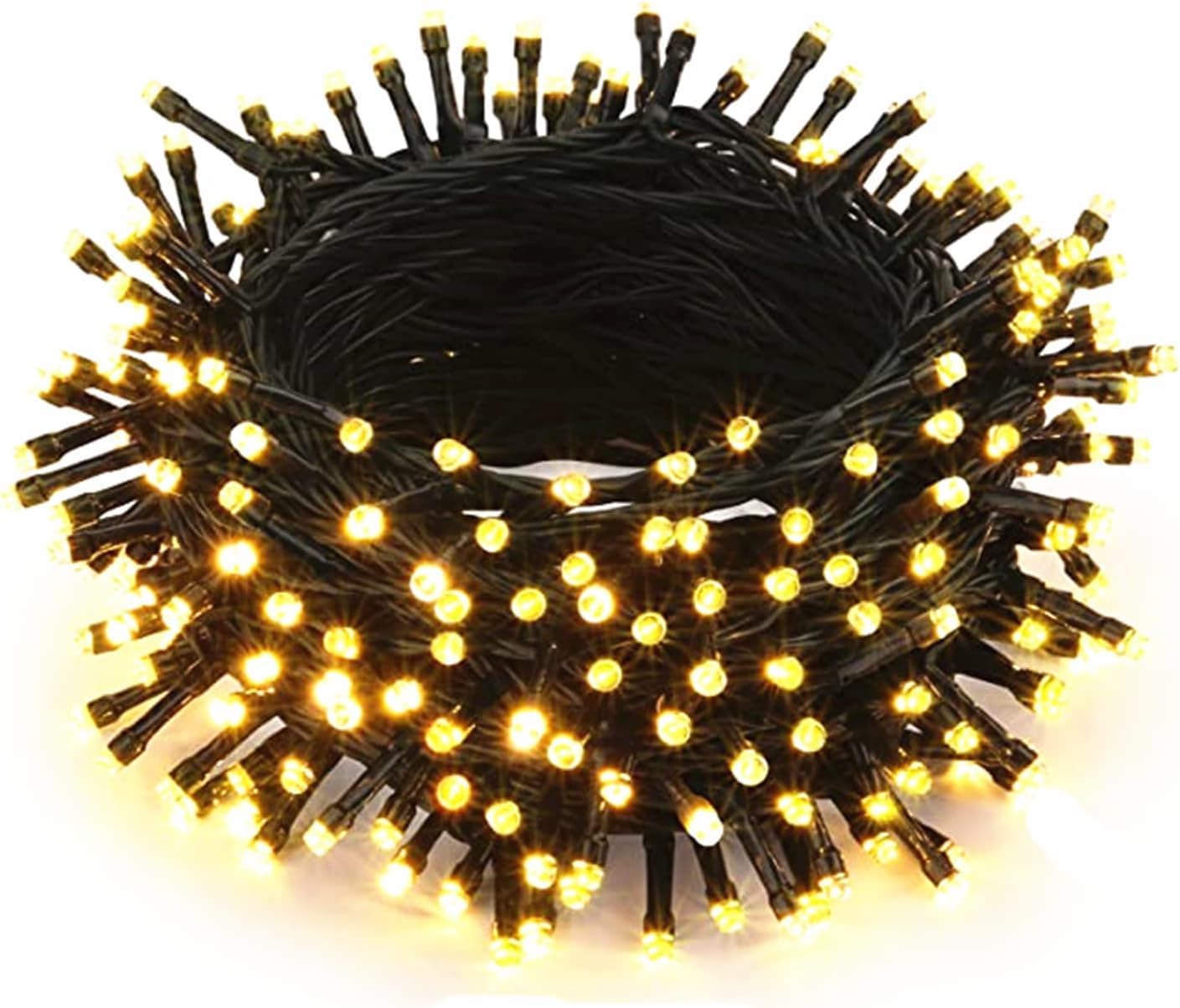 HULUBO Solar Fairy Lights Outdoor,100m 1000 LED Solar Garden Fairy Lights Waterproof with 8 Modes Solar Decorative Lights for Garden,Patio,Balcony,Xmas,Wedding,Party (Warm White)
