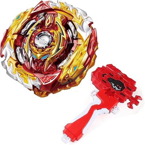 Miniatura 5 de Bey Battling Tops Burst SuperKing, Bey Blade Launcher y Grip Battle Game Set Right Spin DB Layer System Gyro Toys Set Regalos para niños Niños B-175