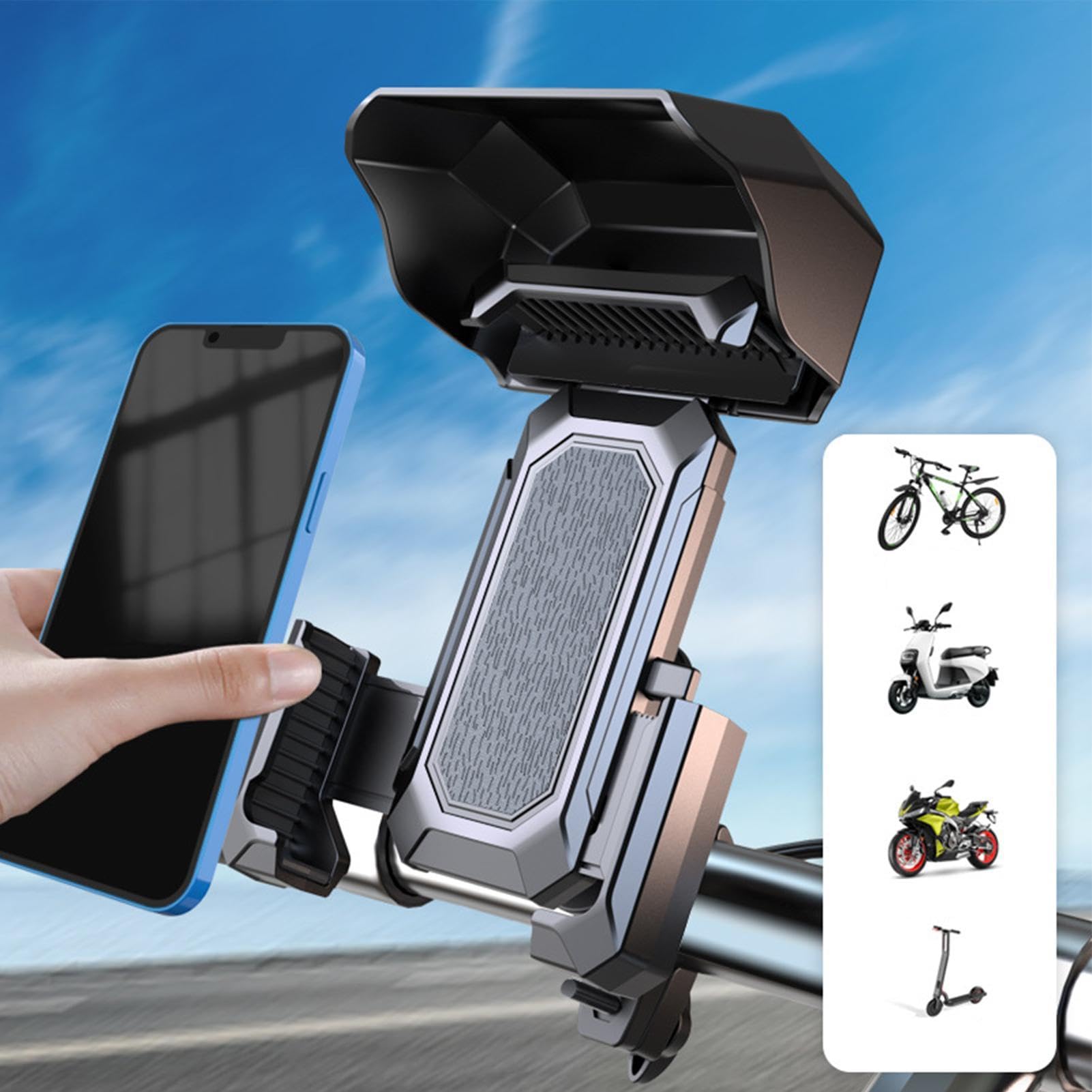 Générique Support de Téléphone Moto Fixation Smartphone avec Pare-