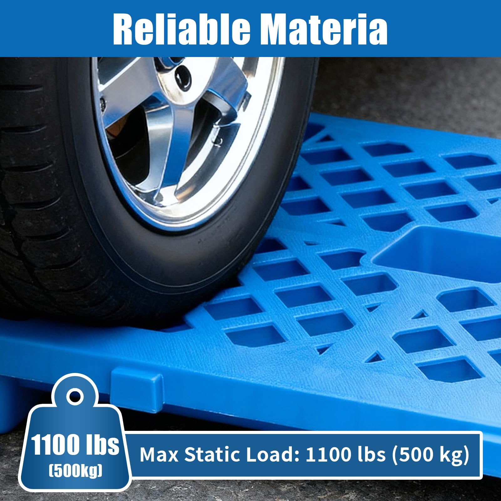 Plastic Pallets - 6 Pack, 1100lbs Load Capacity -7 Plastic Pallets - 6 Pack, 1100lbs Load Capacity -7