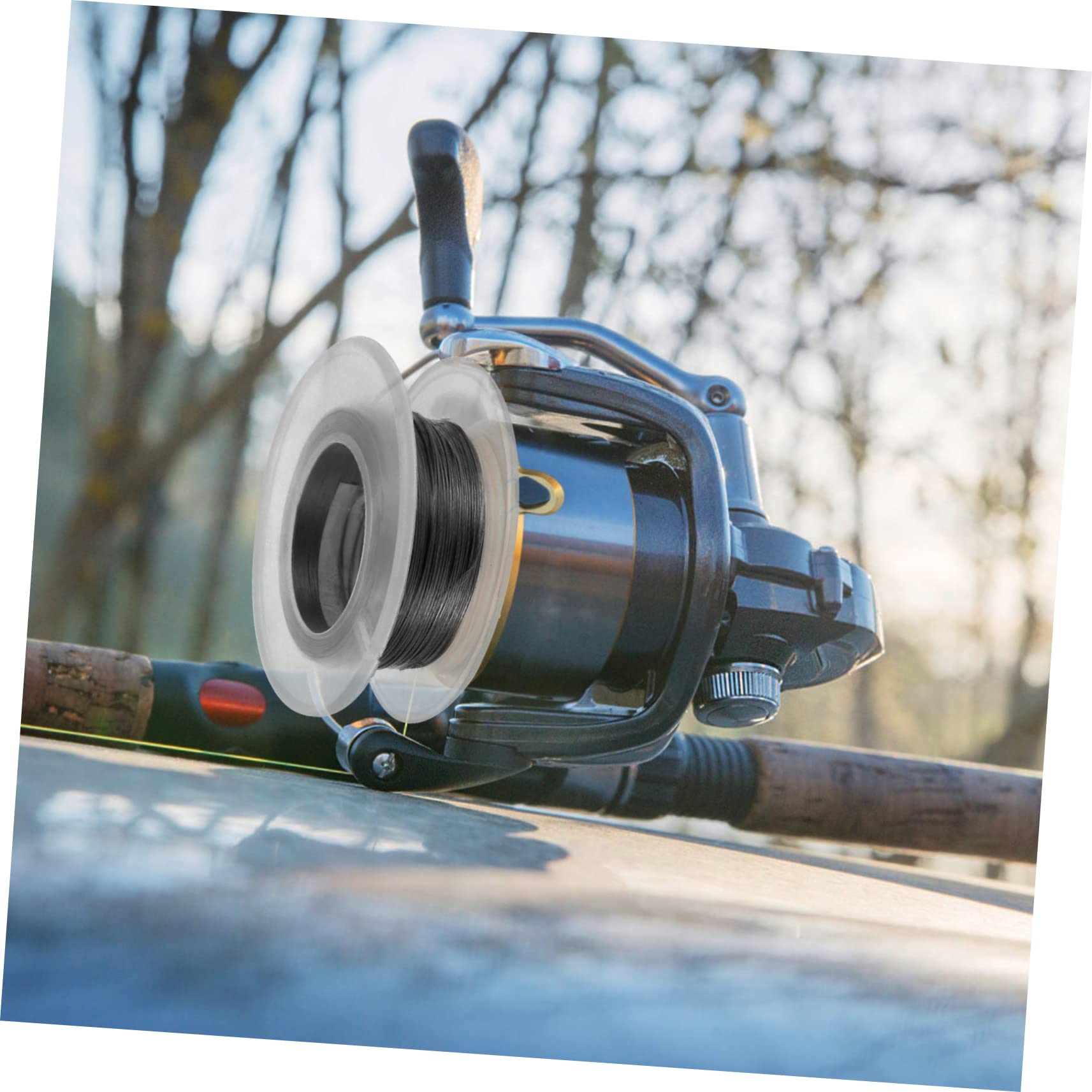 Ciieeo 1Set Wire Rope Multi Strand Fishing Line with Ferrules Steel Wire for Outdoor Use for Picture Hanging and Lighting Guide