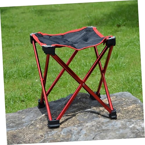 Miniatura 9 de Taburete plegable de metal rojo para exteriores